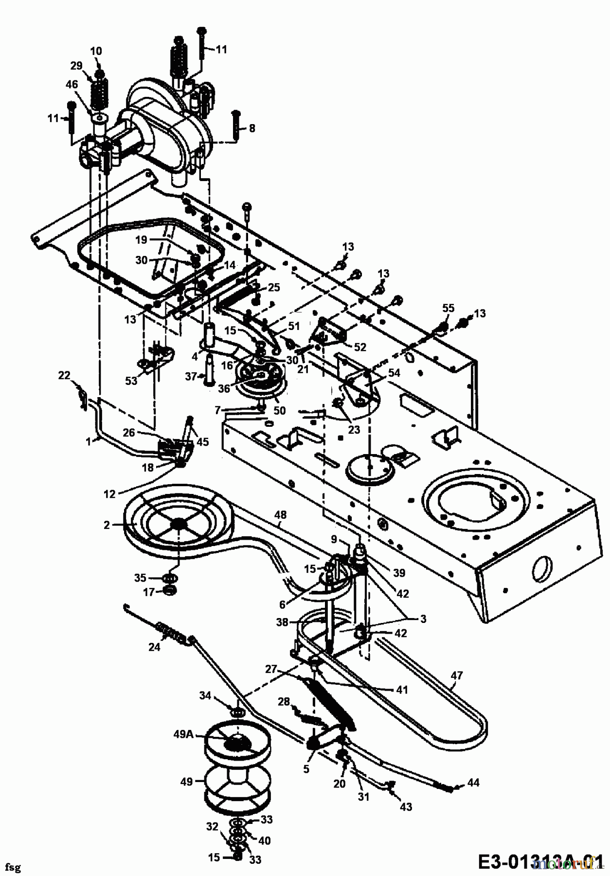  Brill Rasentraktoren 102/16 RTH 136T767N629  (1996) Fahrantrieb