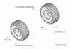 MTD 155/107 13AM660G752 (2004) Spareparts Front wheels 15x6