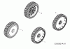 MTD SPHM 53 4 en 1 12C-83CQ600 (2010) Listas de piezas de repuesto y dibujos Wheels