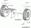 Yard-Man YM 61 M-W 31AW53LR643 (2011) Listas de piezas de repuesto y dibujos Wheels