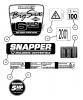 Snapper NRP215012 - 21" Walk-Behind Mower, 5 HP, Steel Deck, Recycling, Series 12 Listas de piezas de repuesto y dibujos Decals (Part 2)