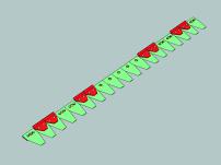 Garten Mähmesser ESM  87,0cm Fingerb.