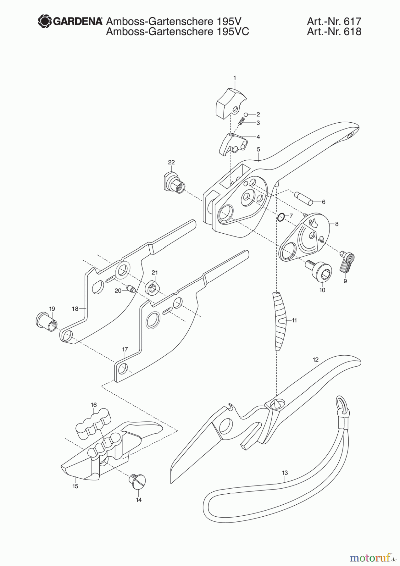  Gardena Gartenschere Gartenschere 215 SL