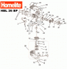 Homelite HBL26BP Spareparts Seite 1