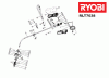 Ryobi Elektro Listas de piezas de repuesto y dibujos RLT7038, 5133001244