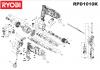Ryobi Bohrschrauber mit Schlagbohrfunktion Spareparts RPD1010-K