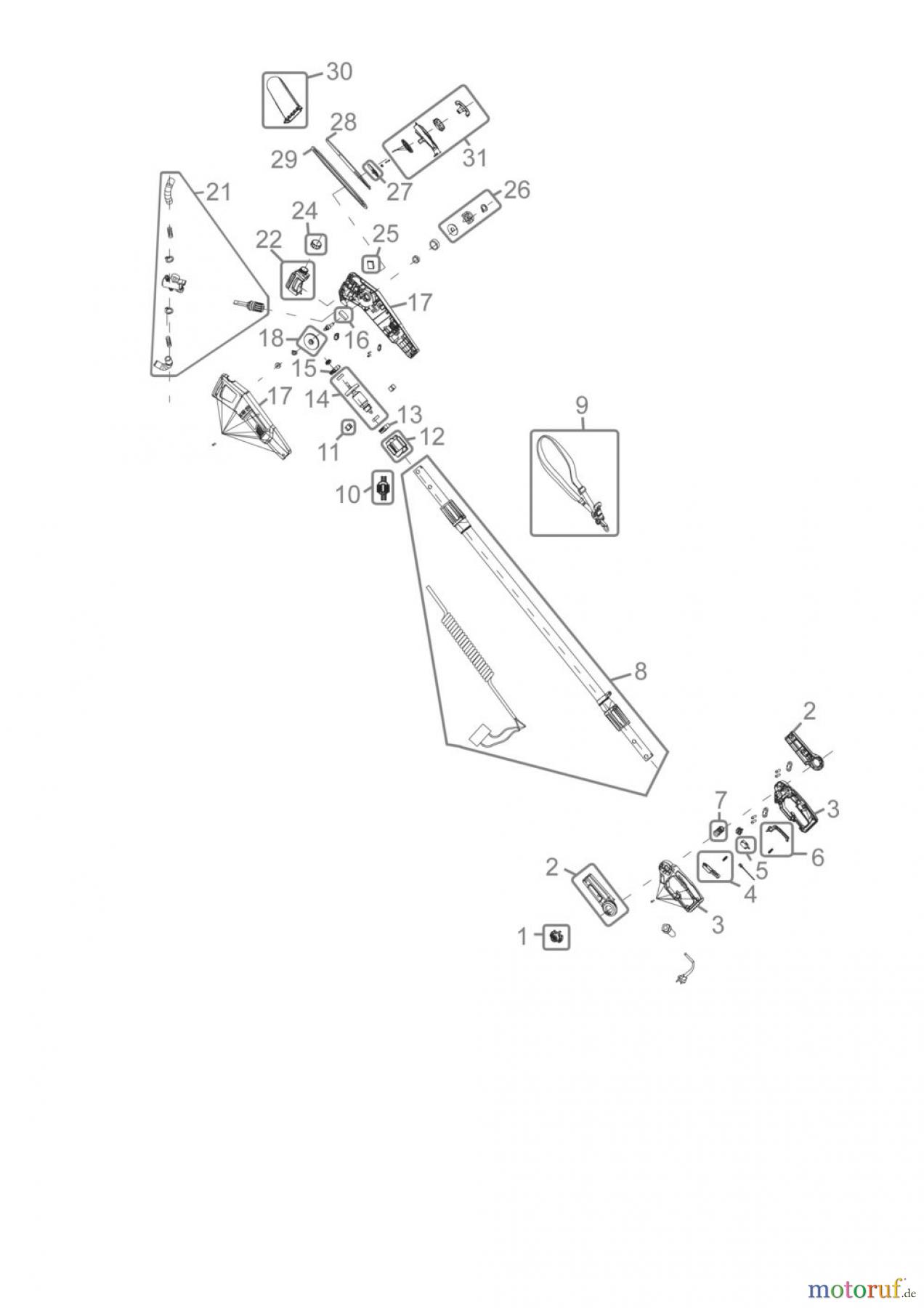  Germania ASTKETTENSÄGE AKS 71 TELE - 05321 FSL05321-01 Seite 1