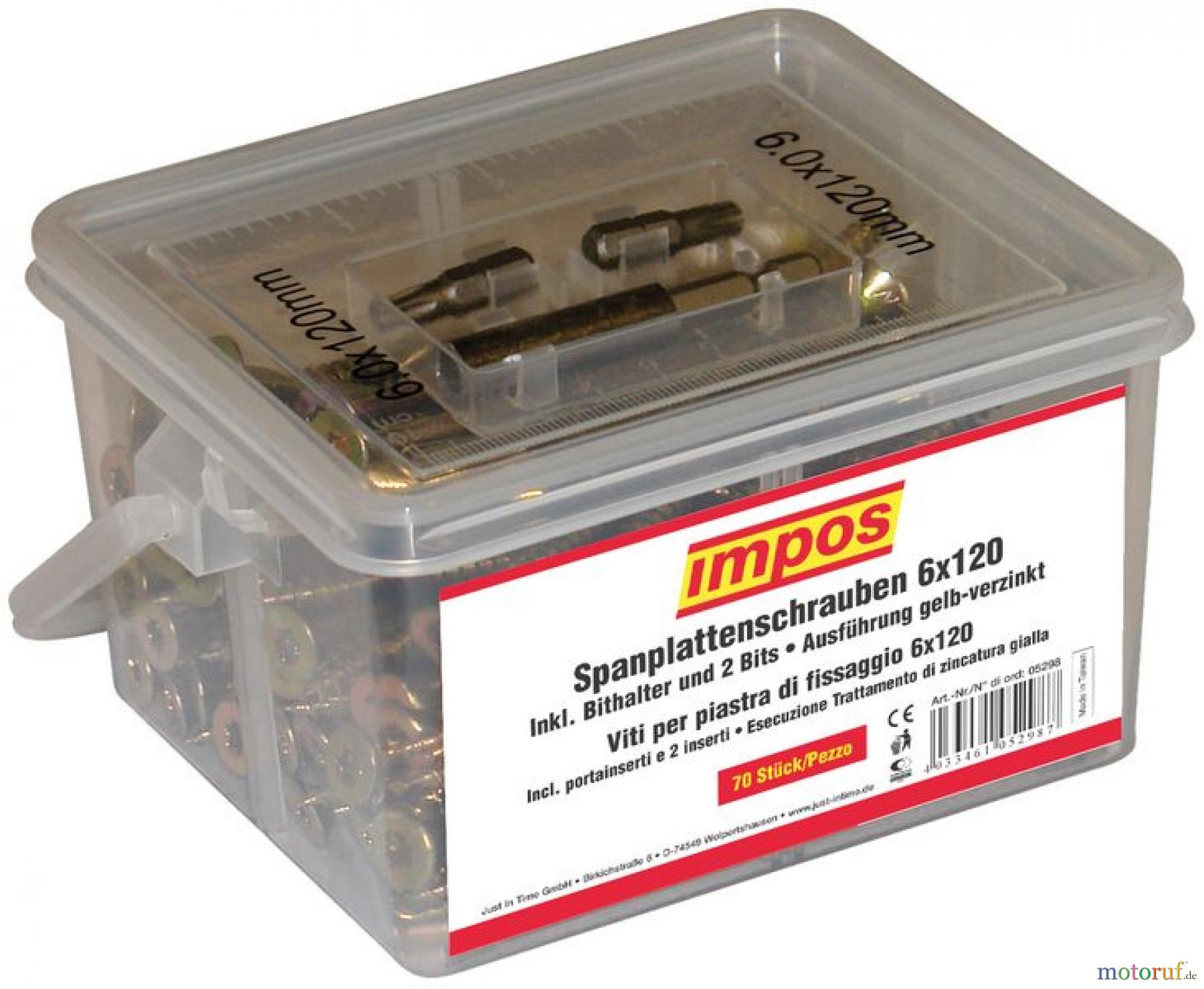  Impos (Güde) SPANPL.SCHRAUBEN 6X120 T-30 - 05298_EM