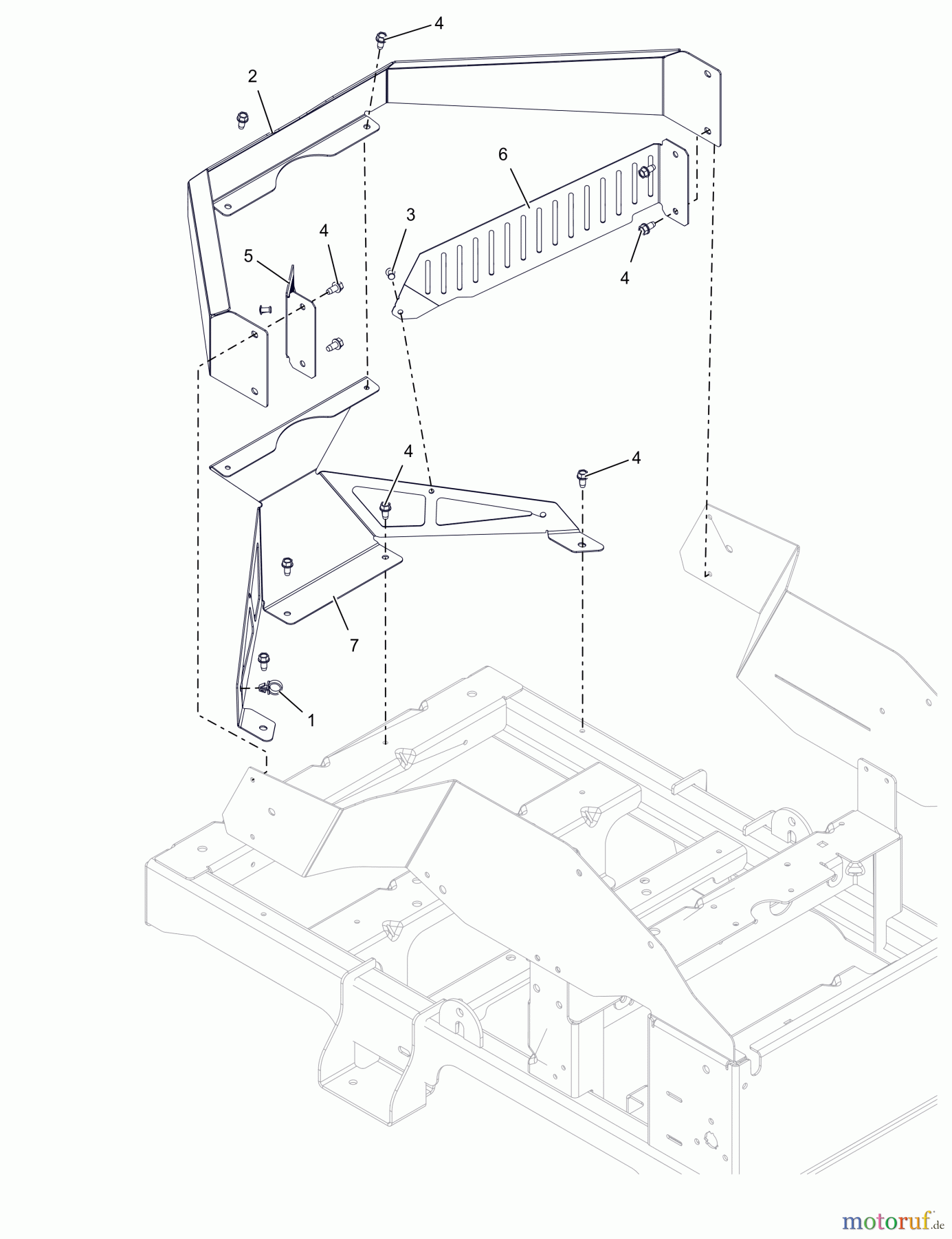  AS-Motor (neu) Ariens Rasen Zero-Turn - Ride On EDGE 915339 EDGE 42 CE 915339 (001000 - 001999) Edge 42 CE  Rear Wrap and Engine Guards