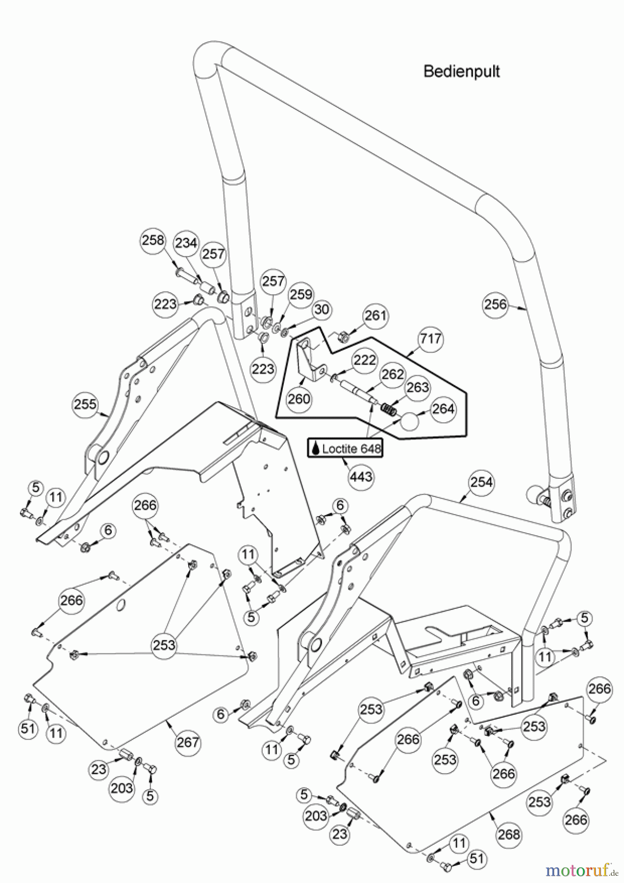 AS-Motor (neu) Hochgras Aufsitzmäher AS 940 Sherpa 4WD XL B&S ab FNr. 026417110022 Bedienpult