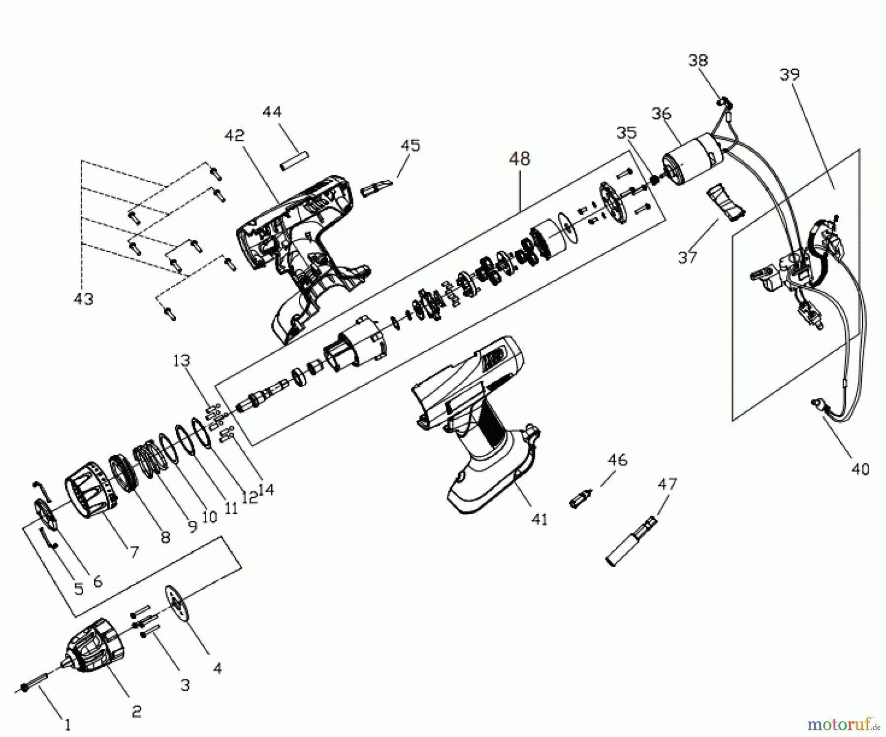  Ryobi (Schlag-)Bohrschrauber Bohrschrauber CHD1441 Seite 1