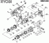 Ryobi Bohrschrauber Listas de piezas de repuesto y dibujos MBD1200