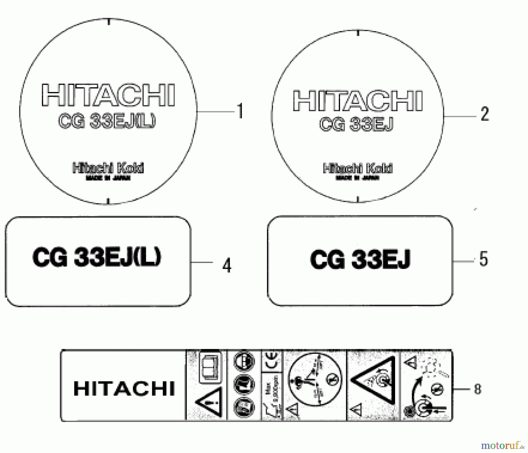  Hitachi Motorsensen ET-Liste CG33EJ Seite 12