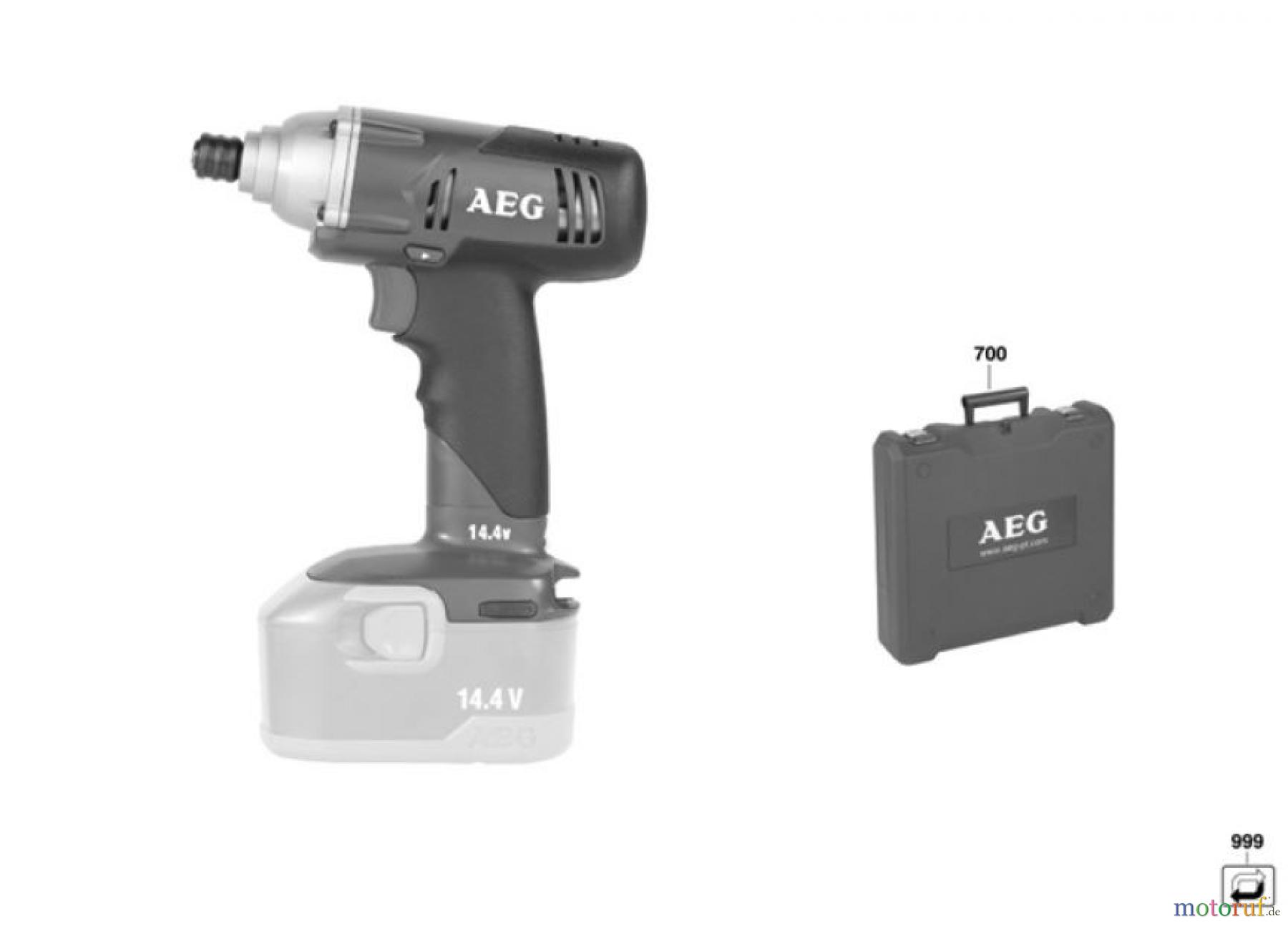  AEG Powertools Bohren und Schrauben Akku Geräte 14,4 Volt BSS 14
