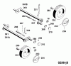 Wolf-Garten 2.42 T 4760880 Series C (1996) Listas de piezas de repuesto y dibujos Height adjustment, Wheels