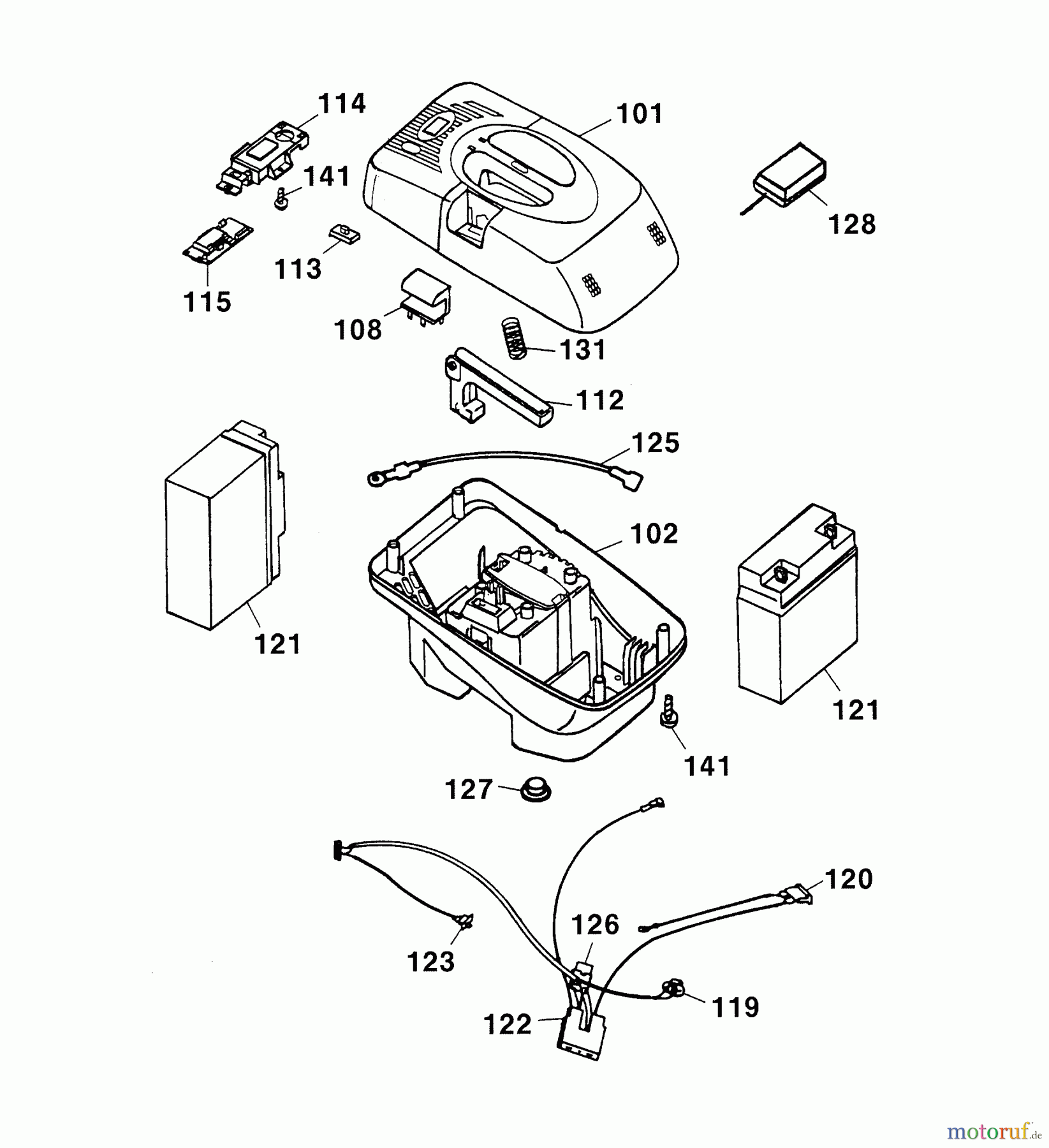  Wolf-Garten Akkumäher Premio 40 AC 4044000 Serie D  (2010) Wechselakku