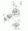 Wolf-Garten FC 180 V 2096080 (1999) Listas de piezas de repuesto y dibujos Crankcase, Cylinder head