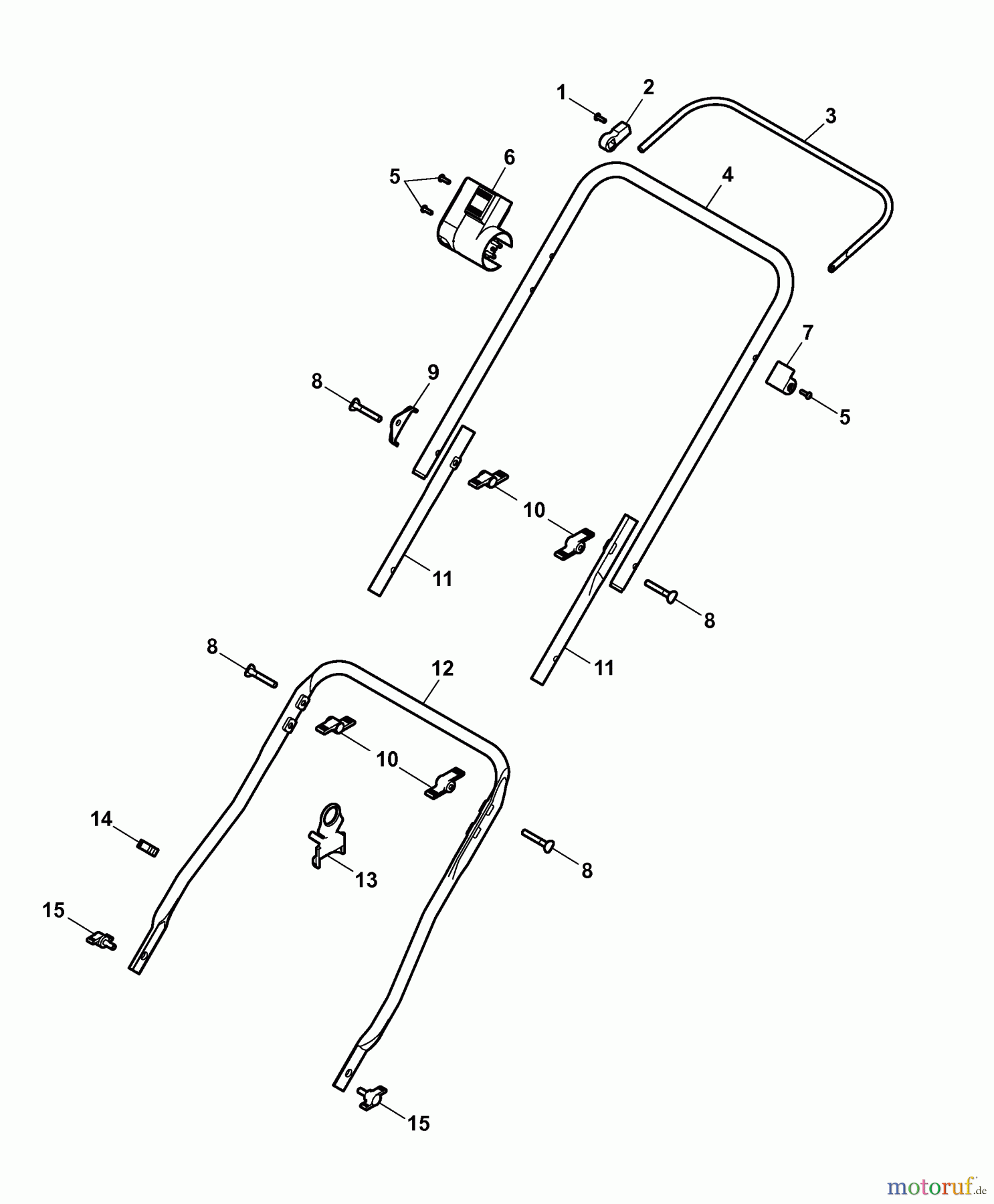 Wolf-Garten Elektrovertikutierer UV 29 EVD 3618005 Serie C  (2007) Holm