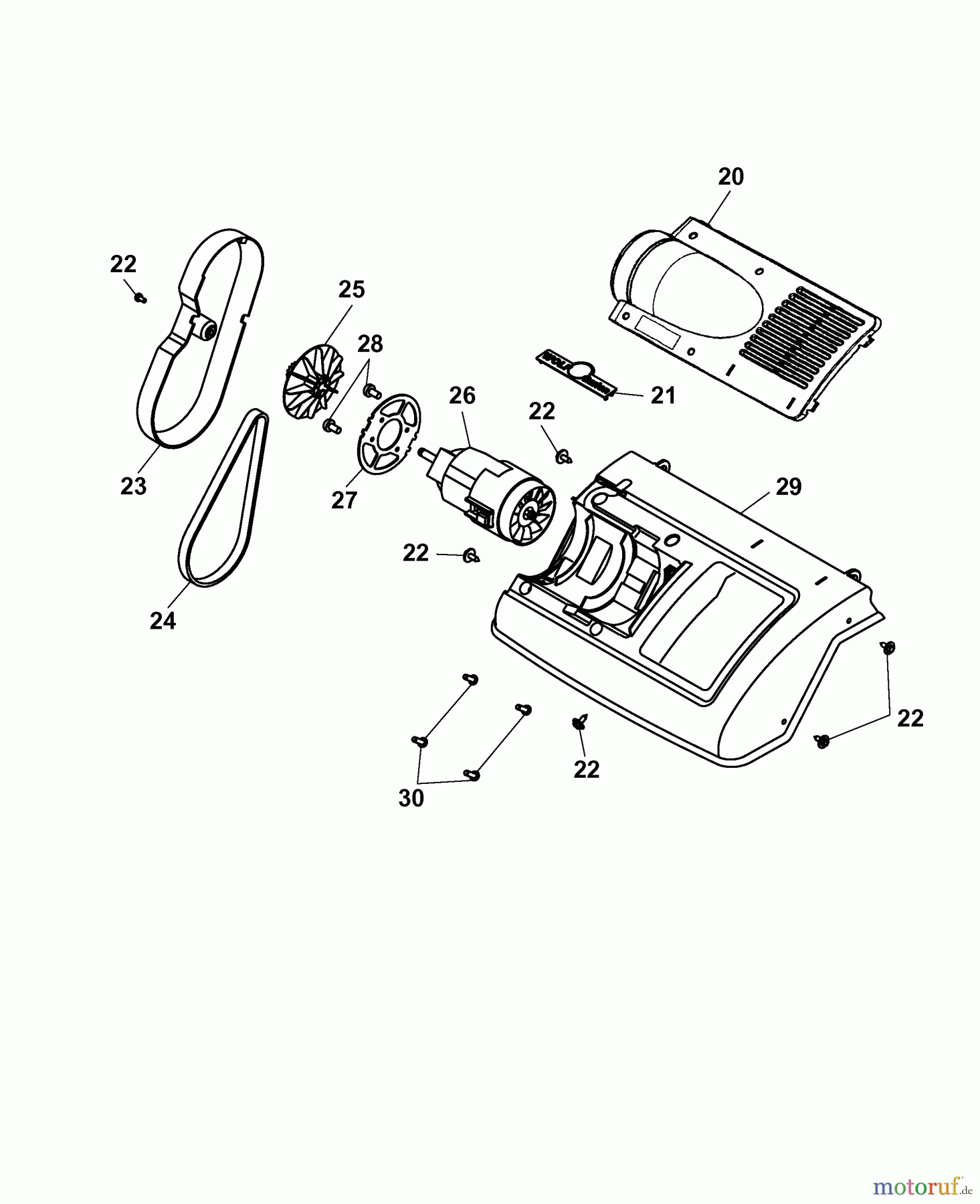 Wolf-Garten Rasenlüfter UL 33 ED 3620005 Serie D (2007) Elektromotor, Keilriemen