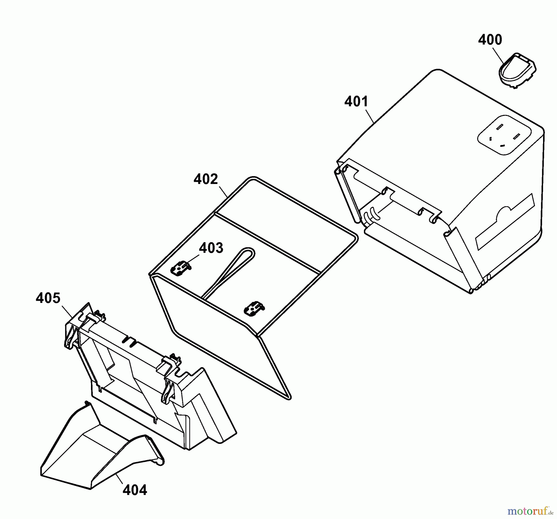  Wolf-Garten Elektromäher B plus 34 E 4904085 Serie B  (2008) Grasfangsack