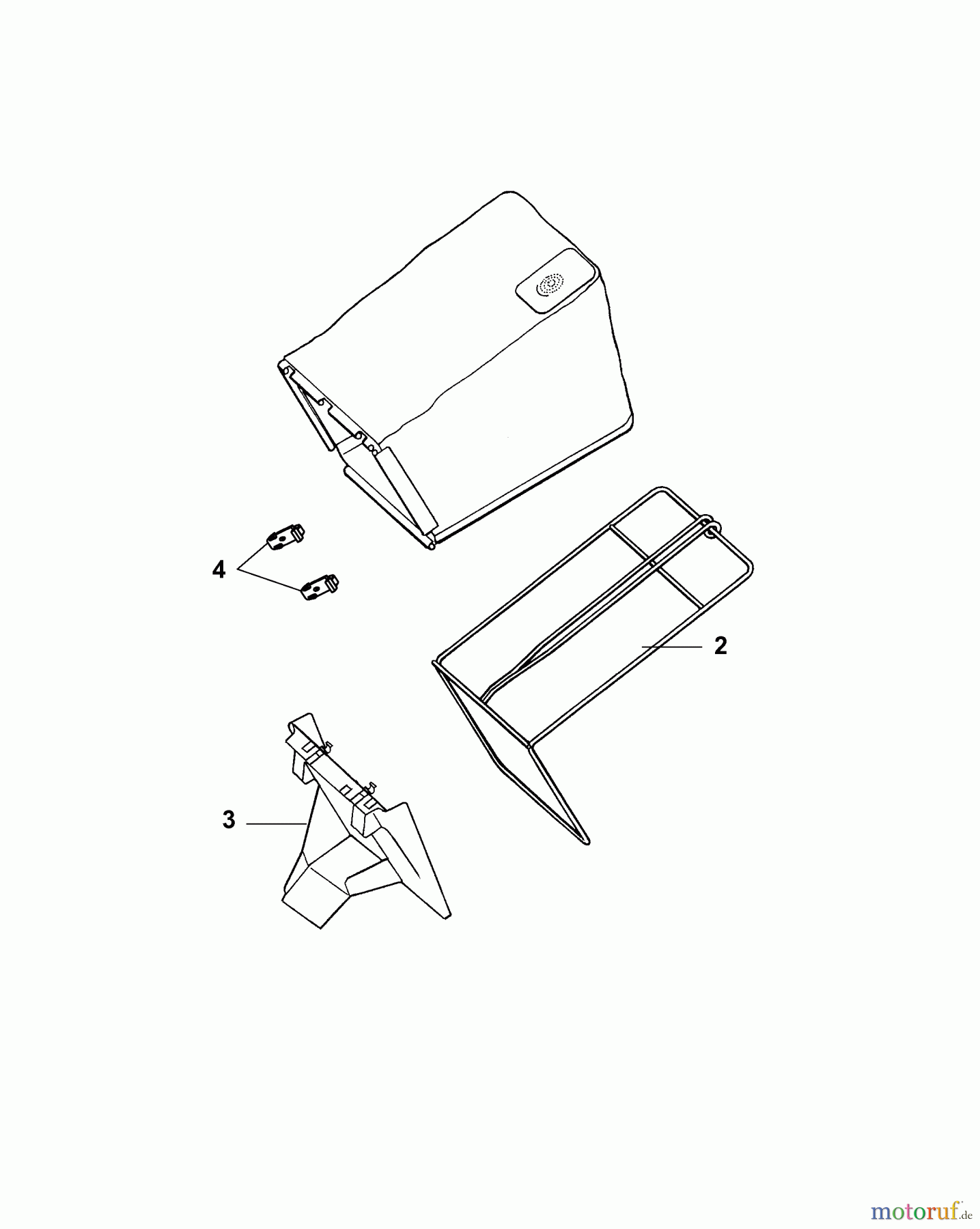  Wolf-Garten Elektromäher mit Antrieb 2.40 EA 4965000 Serie C  (2007) Grasfangsack
