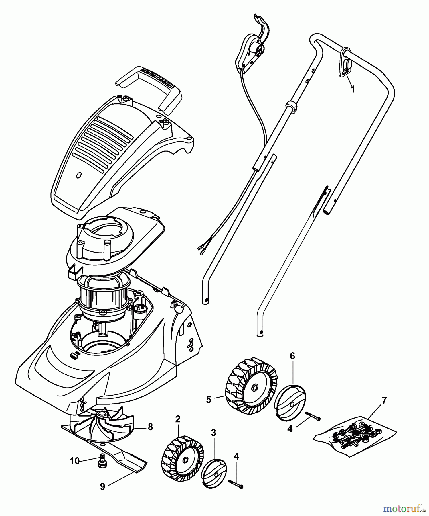 Wolf-Garten Elektromäher Campus 300 E 6033007 Serie A (2008) Grundgerät