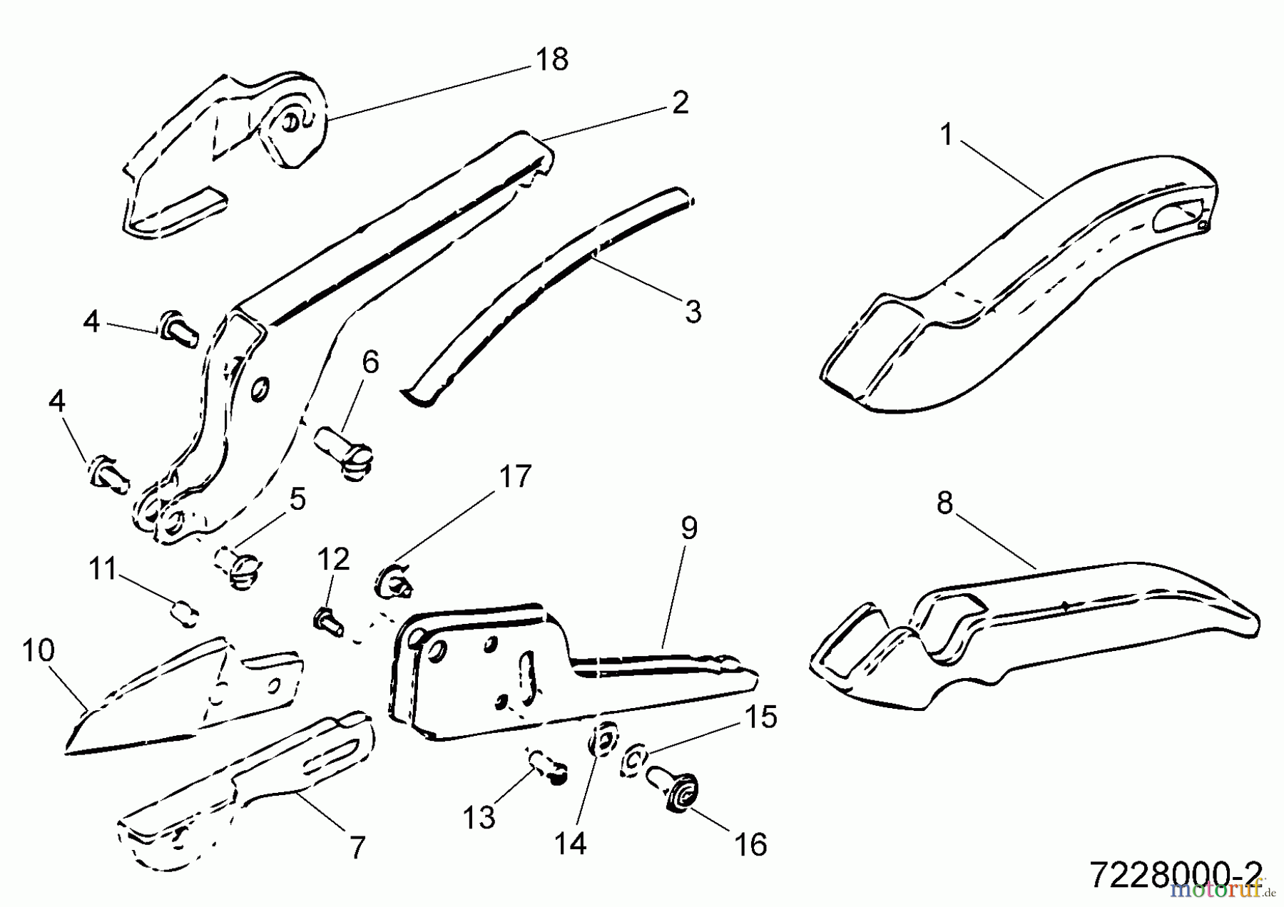 Wolf-Garten Gartenscheren RS 19 G 7228000 (1995) Grundgerät