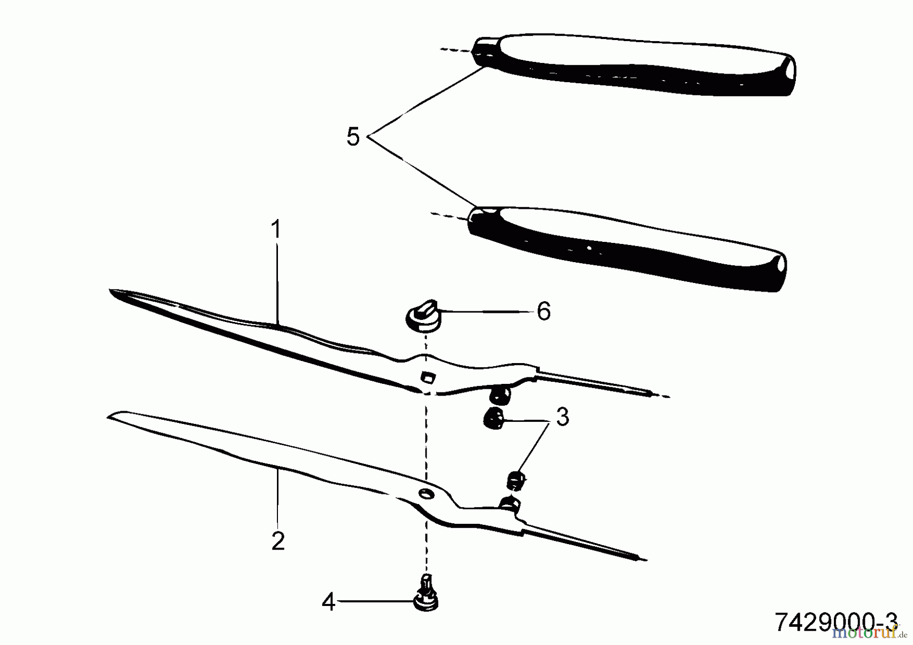  Wolf-Garten Manuelle Heckenscheren RP-TL 7429000  (1997) Grundgerät