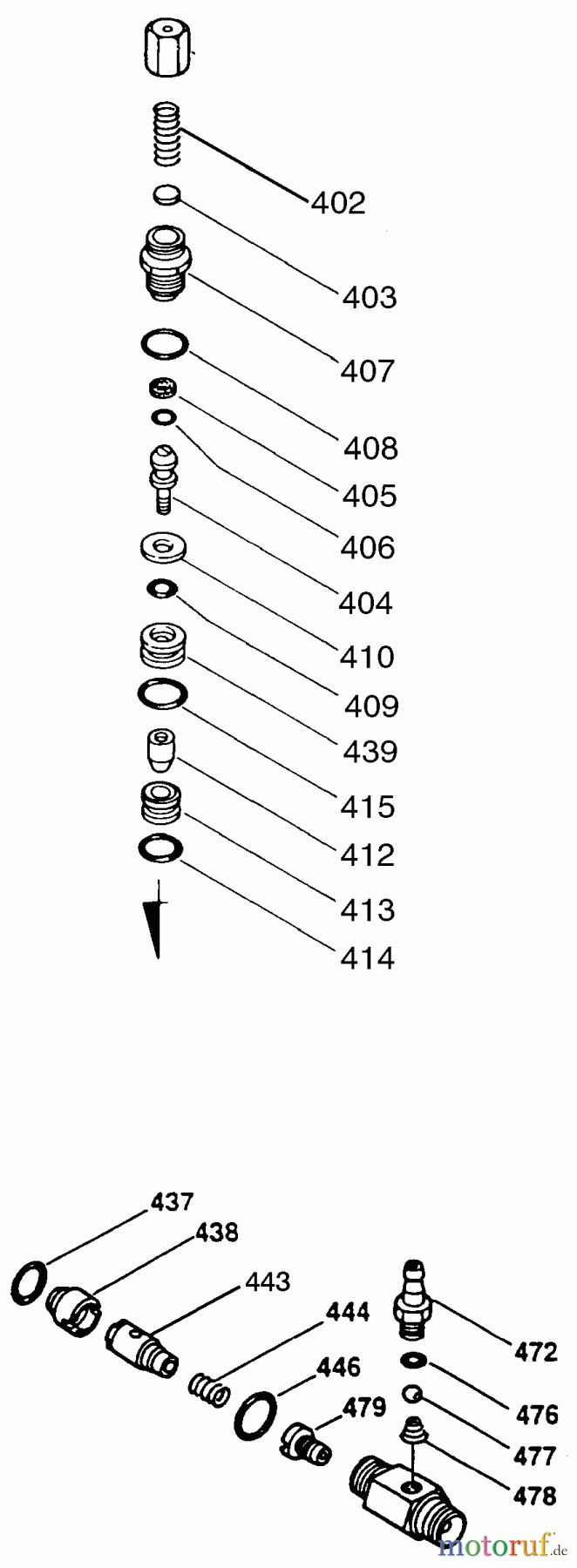  OEM Black und Decker Divers P 1600PSI 3.0GPM 5.0HP B& 1603CWBS Seite 2