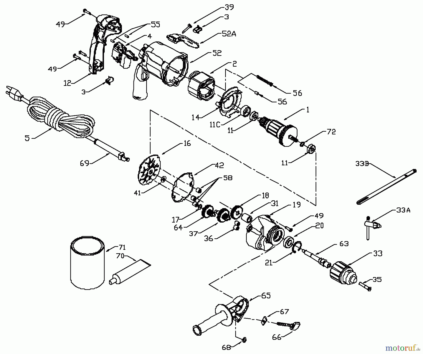  PORTER CABLE Divers 1/2IN KEYED DRILL 2615 Seite 1
