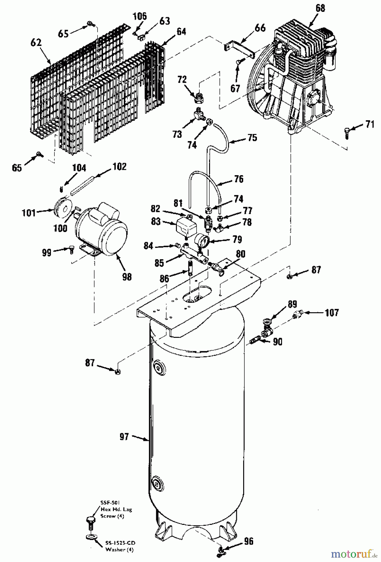  OEM Black und Decker Divers A 5.0HP 60G VS OL 2STG 24 RA5B60V2D Seite 1