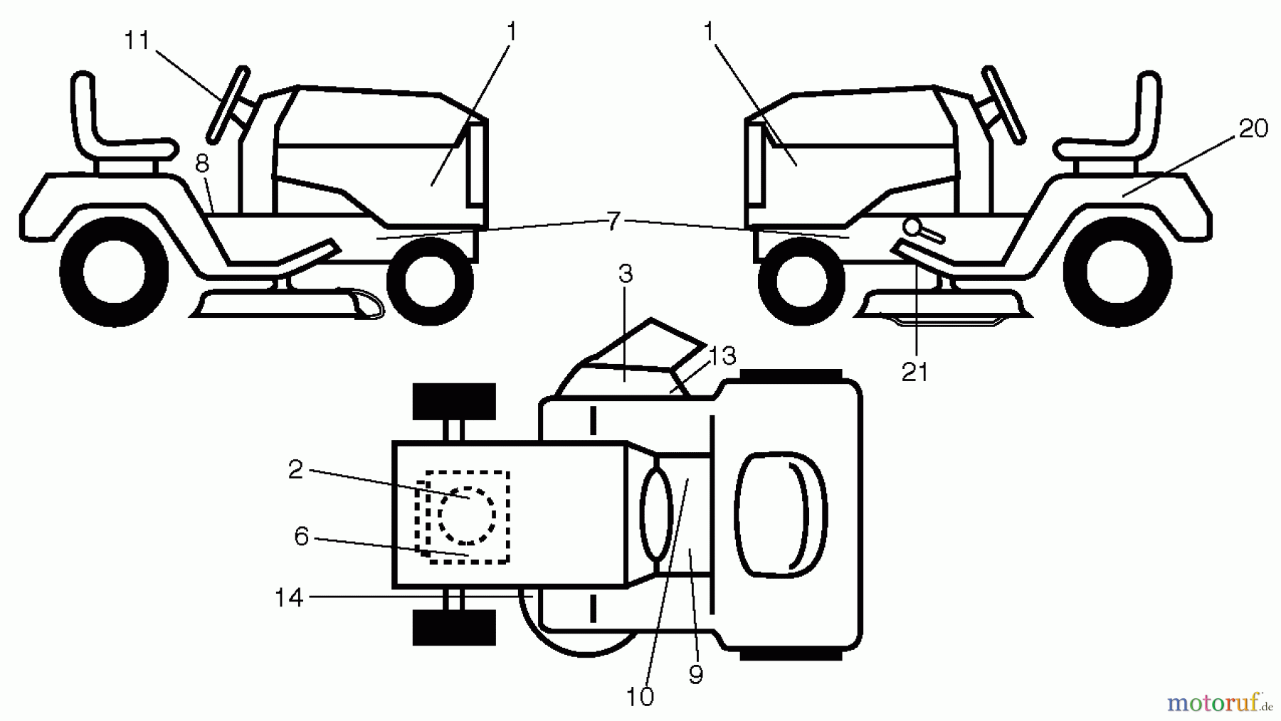  CRAFTSMAN Divers TRACTOR 917.986331 Seite 11