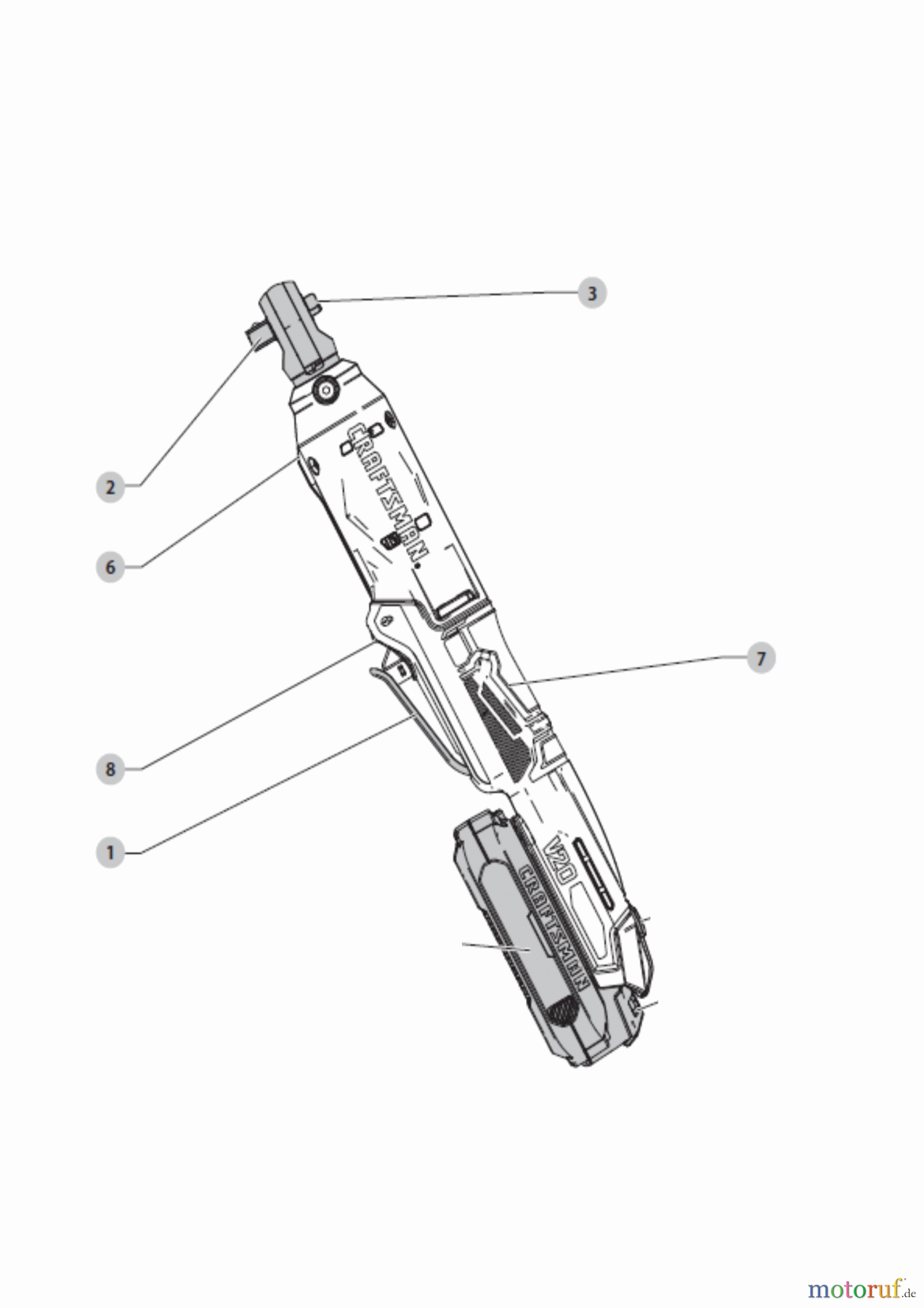 CRAFTSMAN HAND TOOLS WRENCHES/RATCHETS AKKU DREHMOMENTSCHLÜSSEL CMCF930B Seite 1