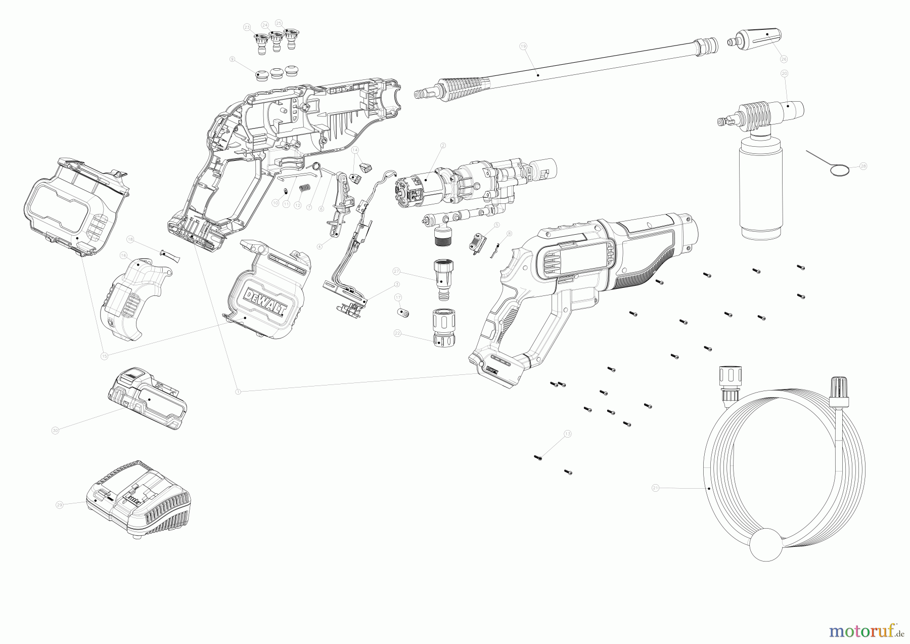  DEWALT HOCHDRUCKREINIGER HOCHDRUCKREINIGER DCPW550B Seite 1