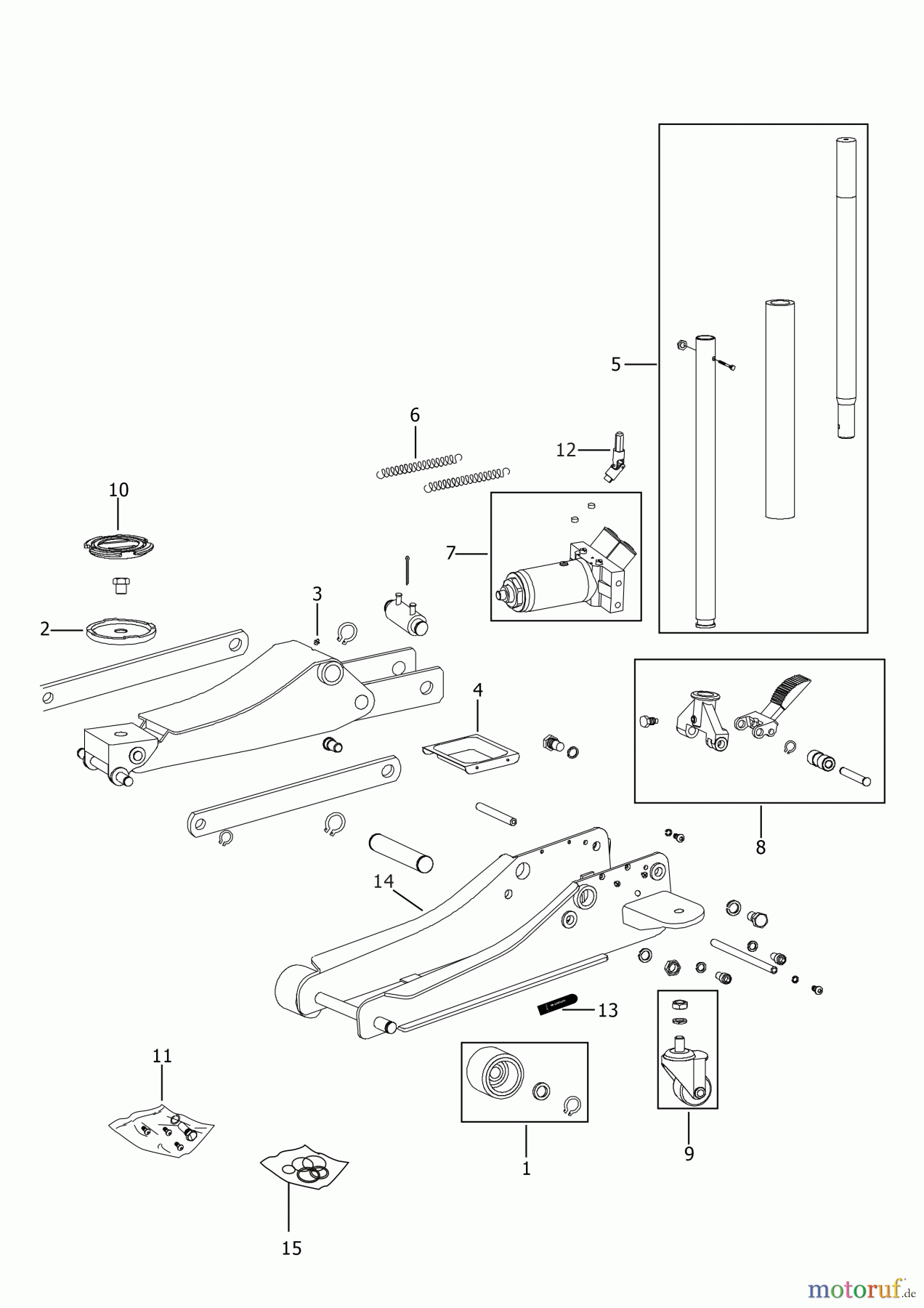  FACOM AUTOMOTIVE TOOLS HYDRAULISCHEN WAGENHEBER DL.3CLP Seite 2