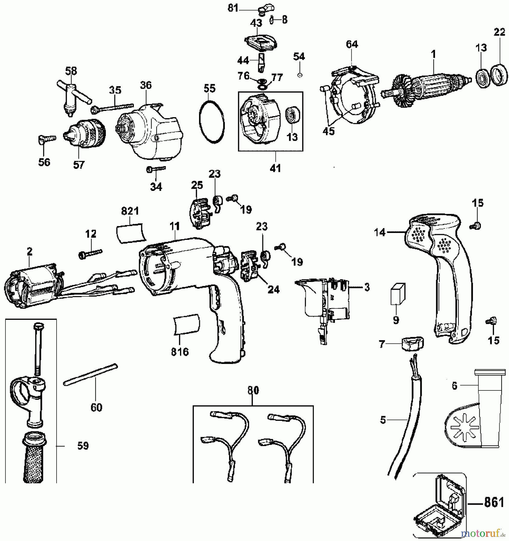  DEWALT Bohrhämmer Meisselhämmer BOHRHAMMER DW508SK Seite 1