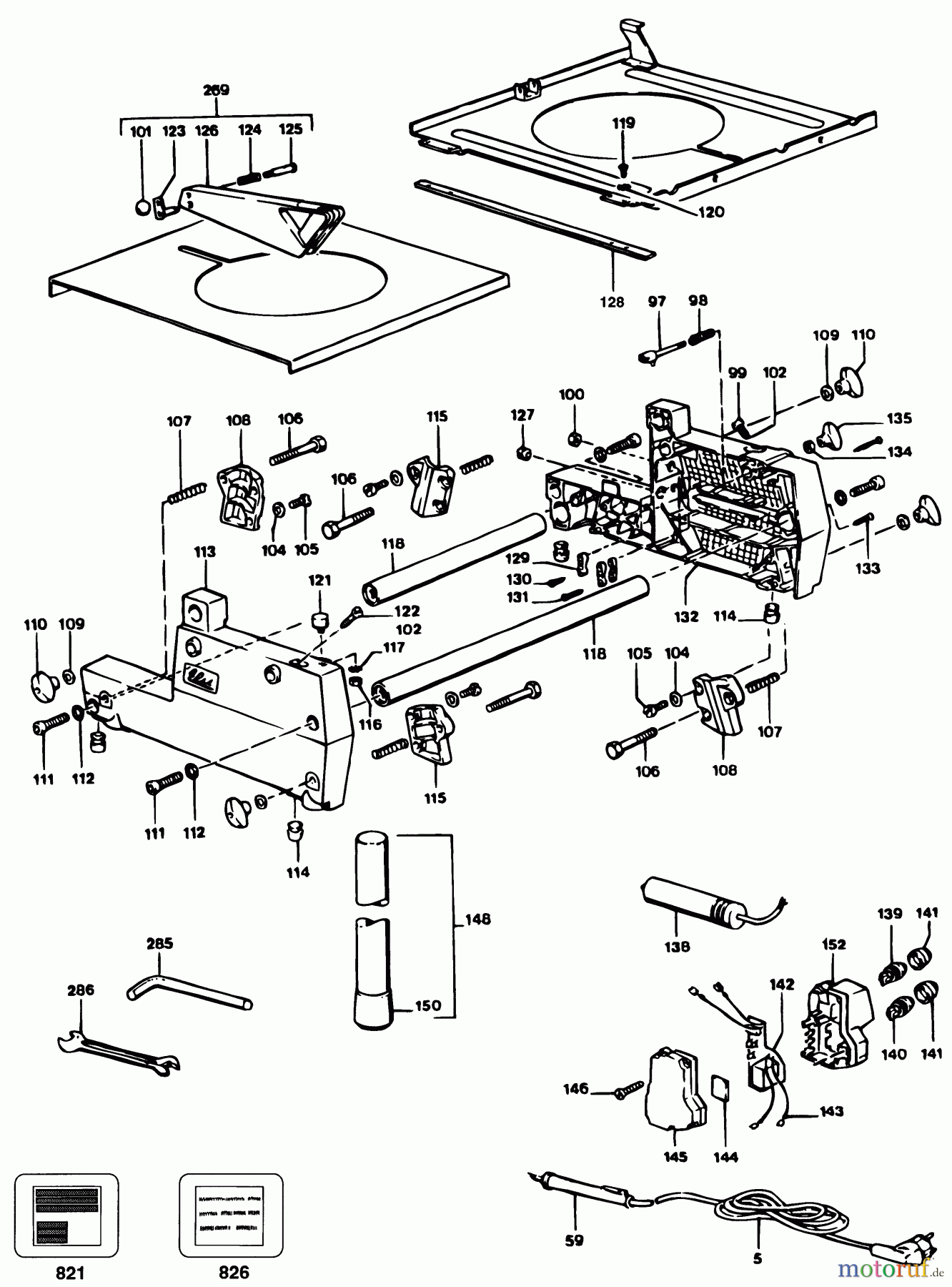 ELU WOODWORKING SAWS TISCH TGS171----H Seite 1
