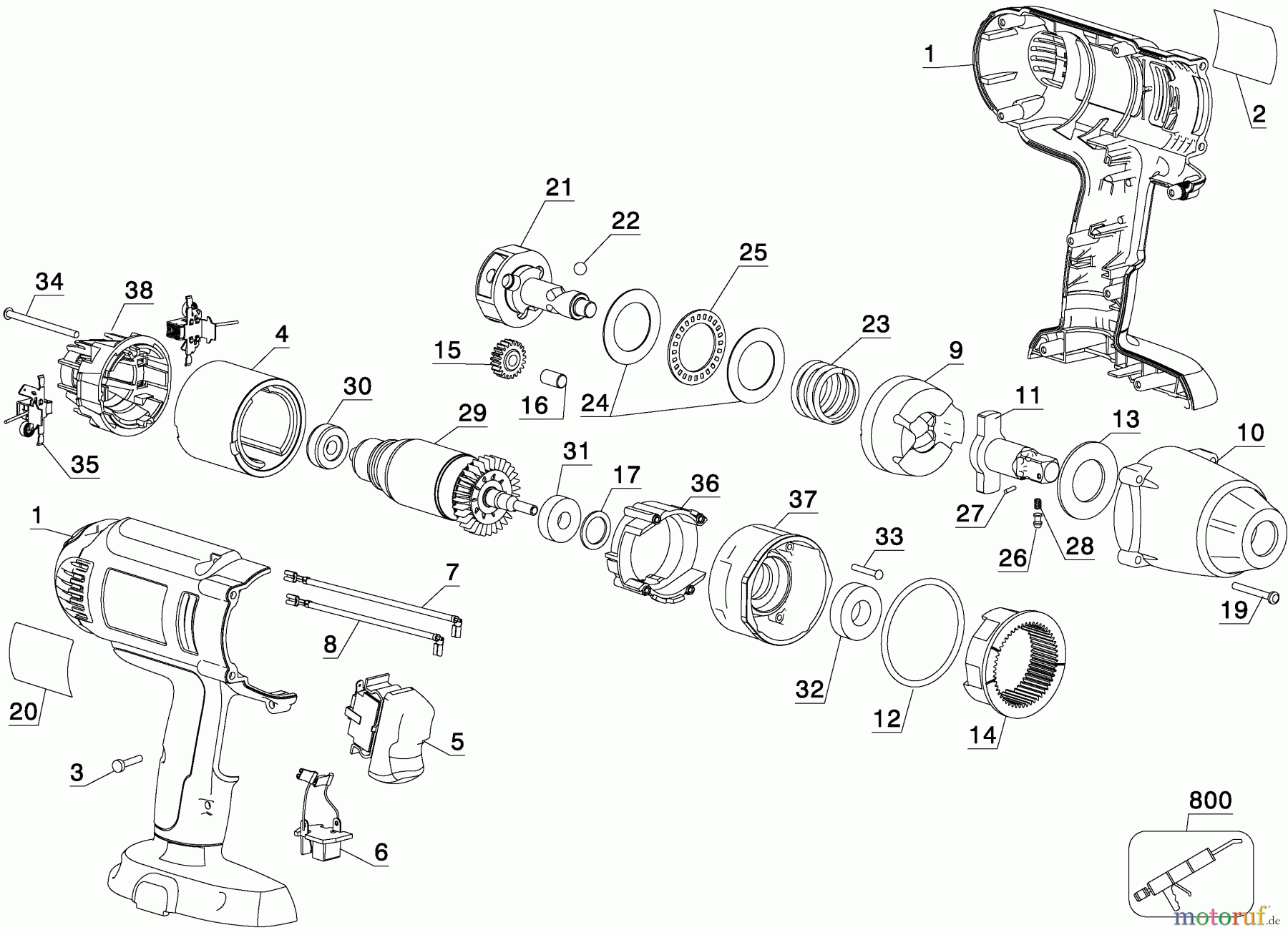  BTI Divers 18V IMPACT WRENCH 28394N Seite 1