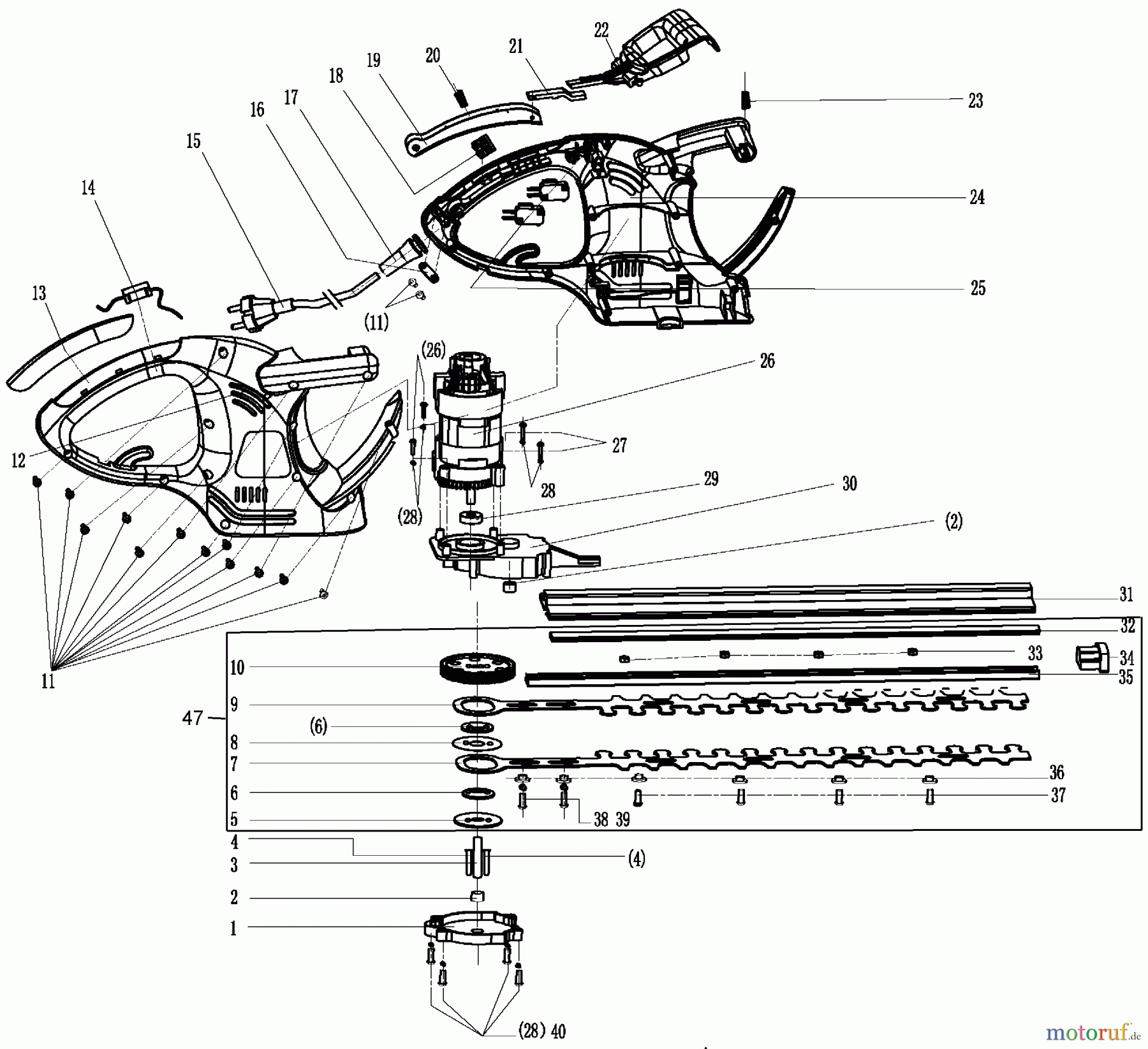  BLACK+DECKER Divers 20 HEDGETRIMMER HT190 Seite 1
