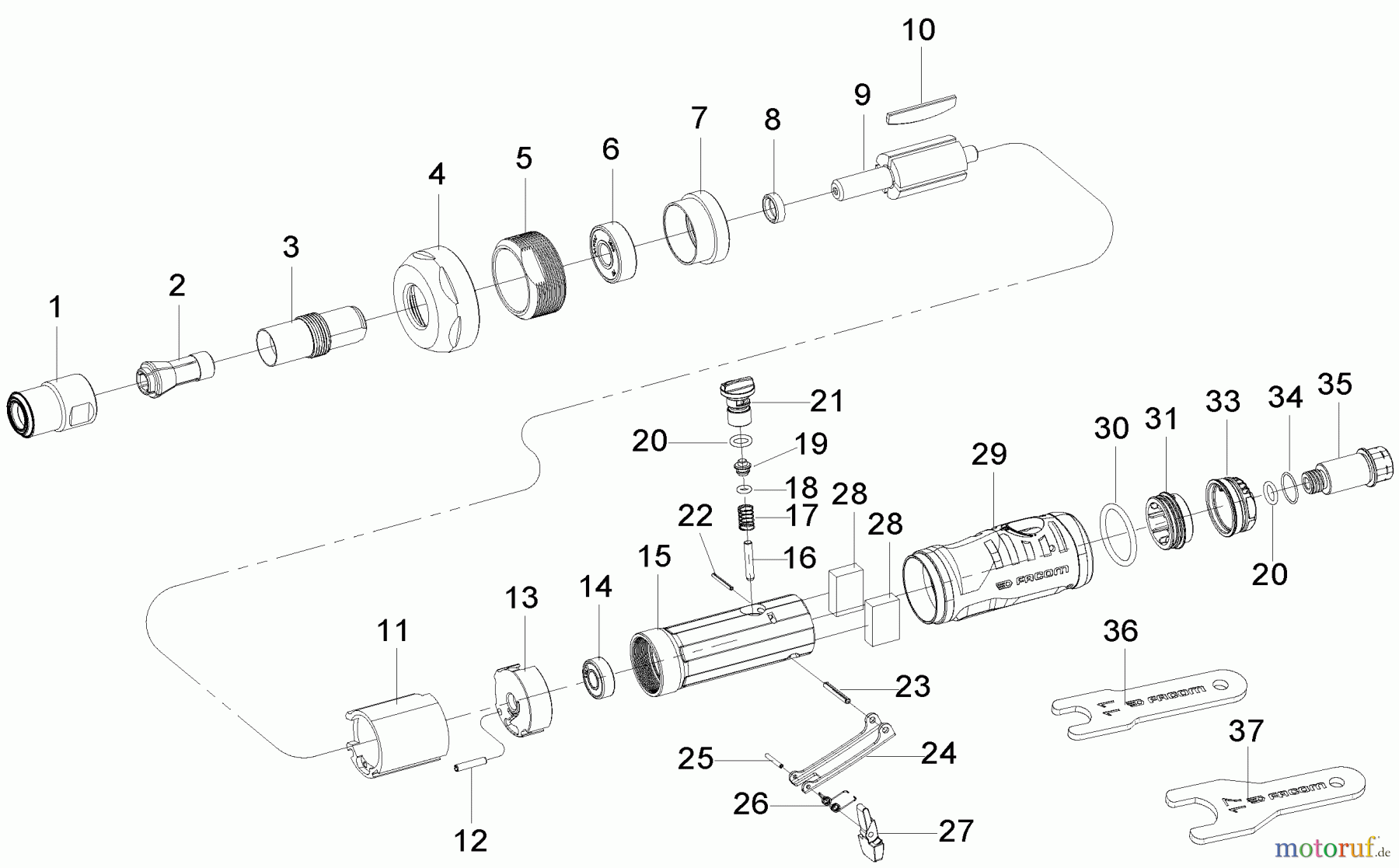  PROTO Divers 1/4 STR INS DIE GRIN J325AGS Seite 1