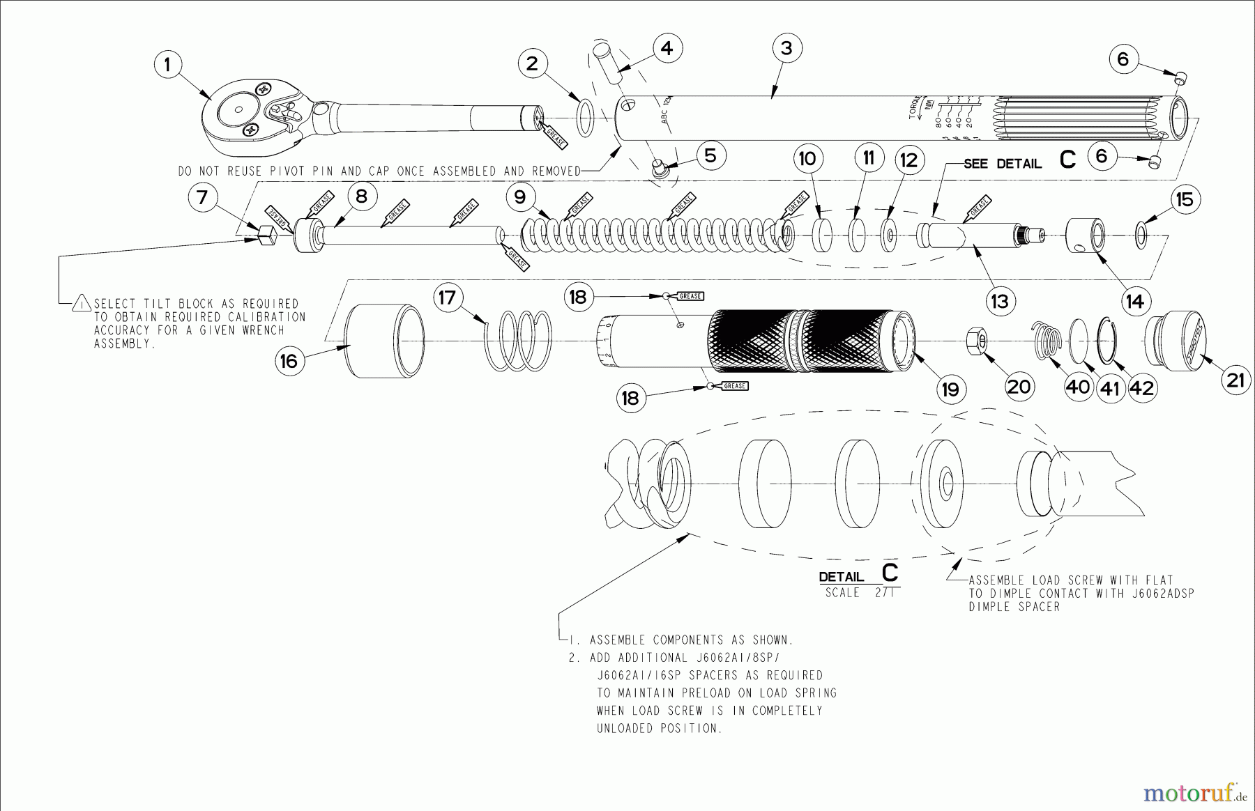  PROTO Divers Torque Wr 3/8Dr 100-1000 J6066C Seite 1