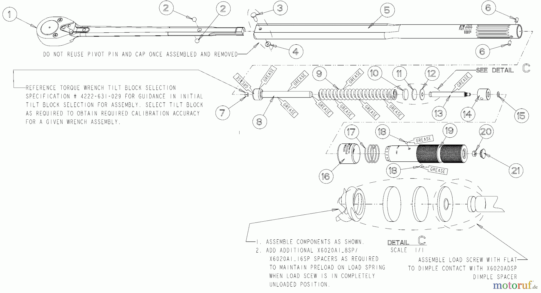  PROTO Divers Torque Wr 3/4 Dr 60-300 F J6018AB Seite 1