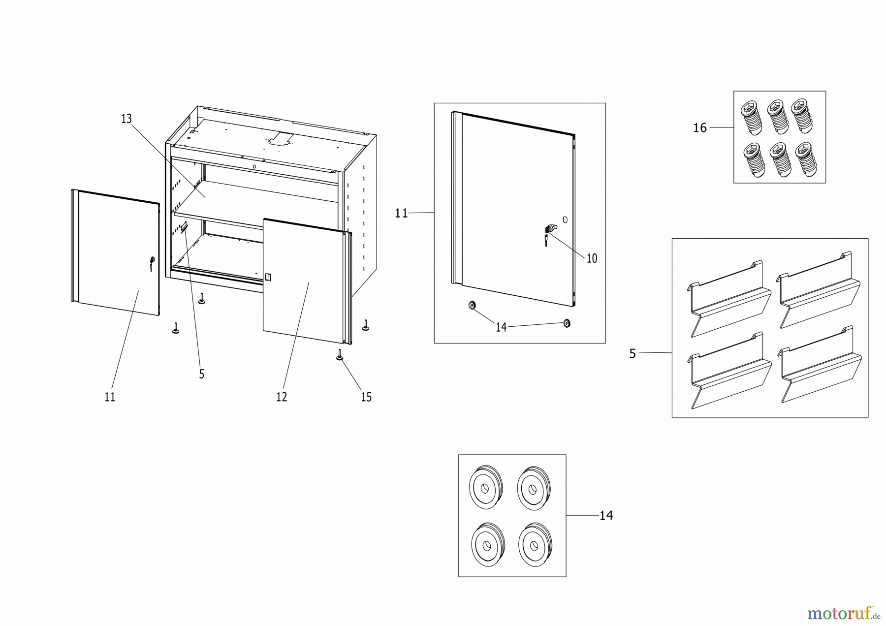  FACOM STORAGE SHELVING CABINET JLS3-MBDPP Seite 1