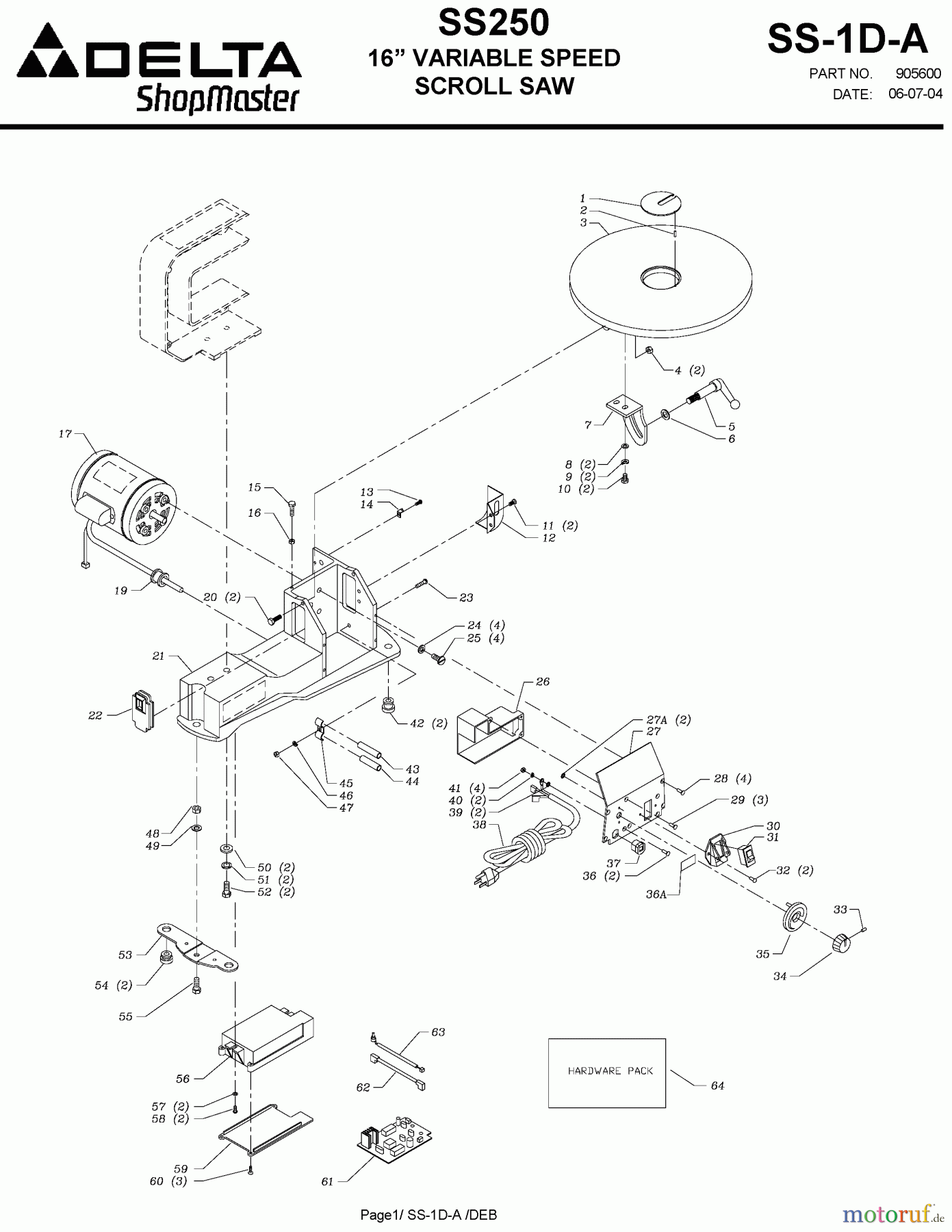  BLACK+DECKER Divers SCROLL SAW SS250 Seite 1