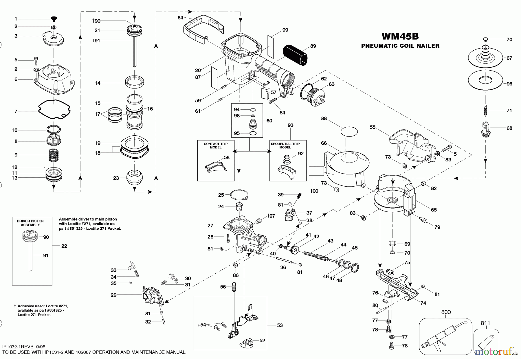  BOSTITCH ACCESSORIES COIL NAGLER WM45B Seite 1