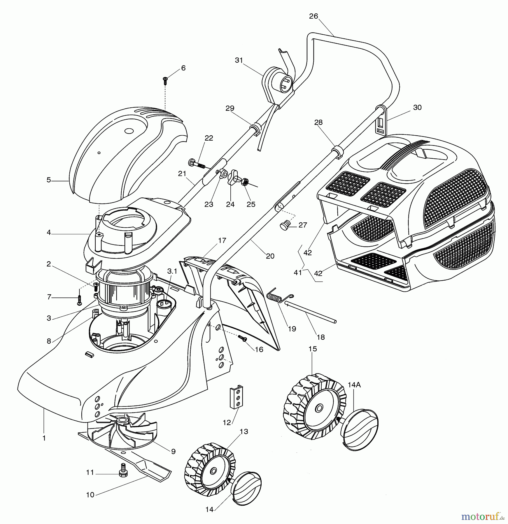  Dolmar Rasenmäher Elektro EM-3310 EM-3310 (2003-2004) 1  EM-3310 (2003-2004)