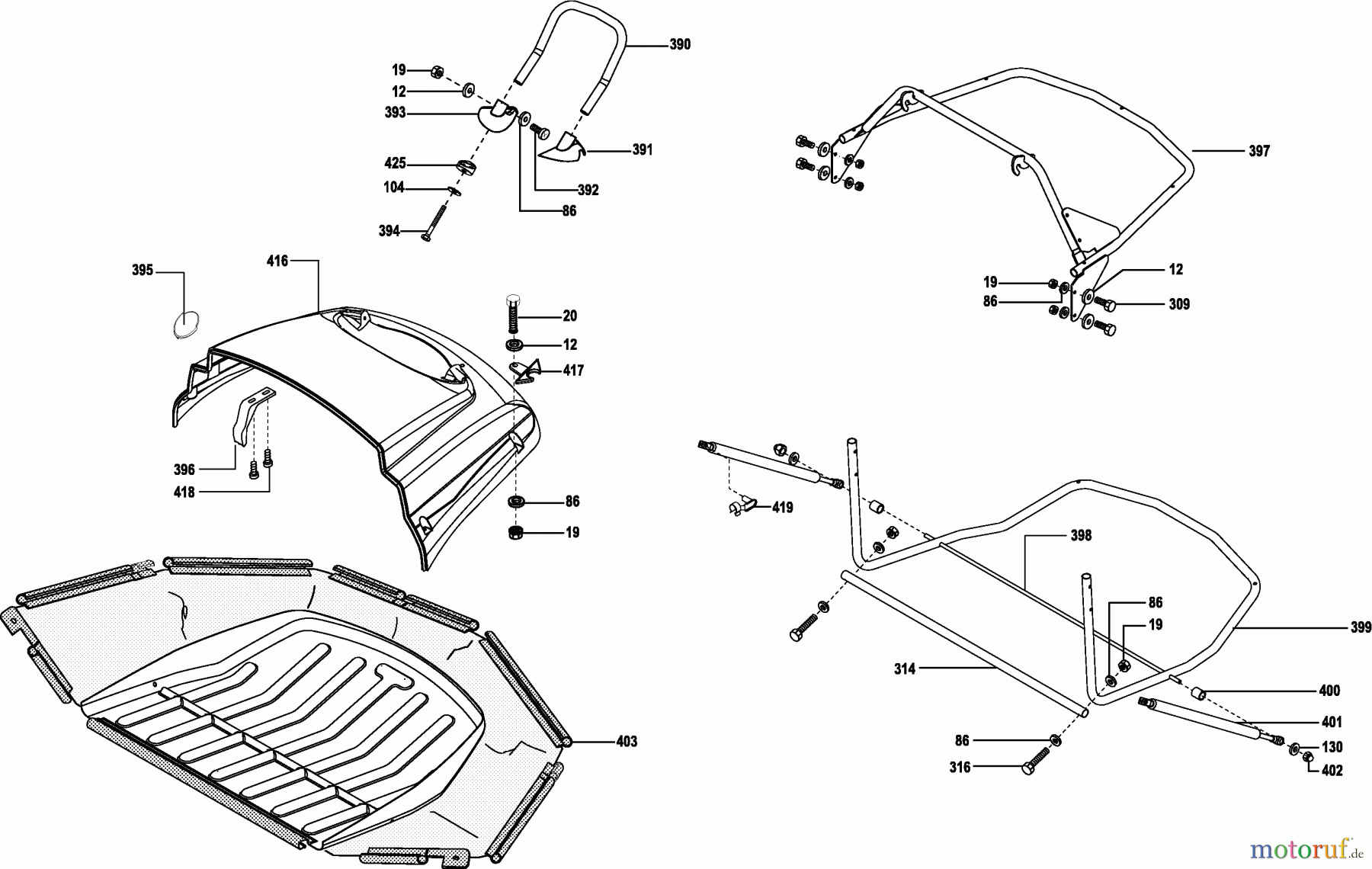  Dolmar Rasentraktoren TM-102.17 H TM-102.17 H (2002) 9  Grasfangsack