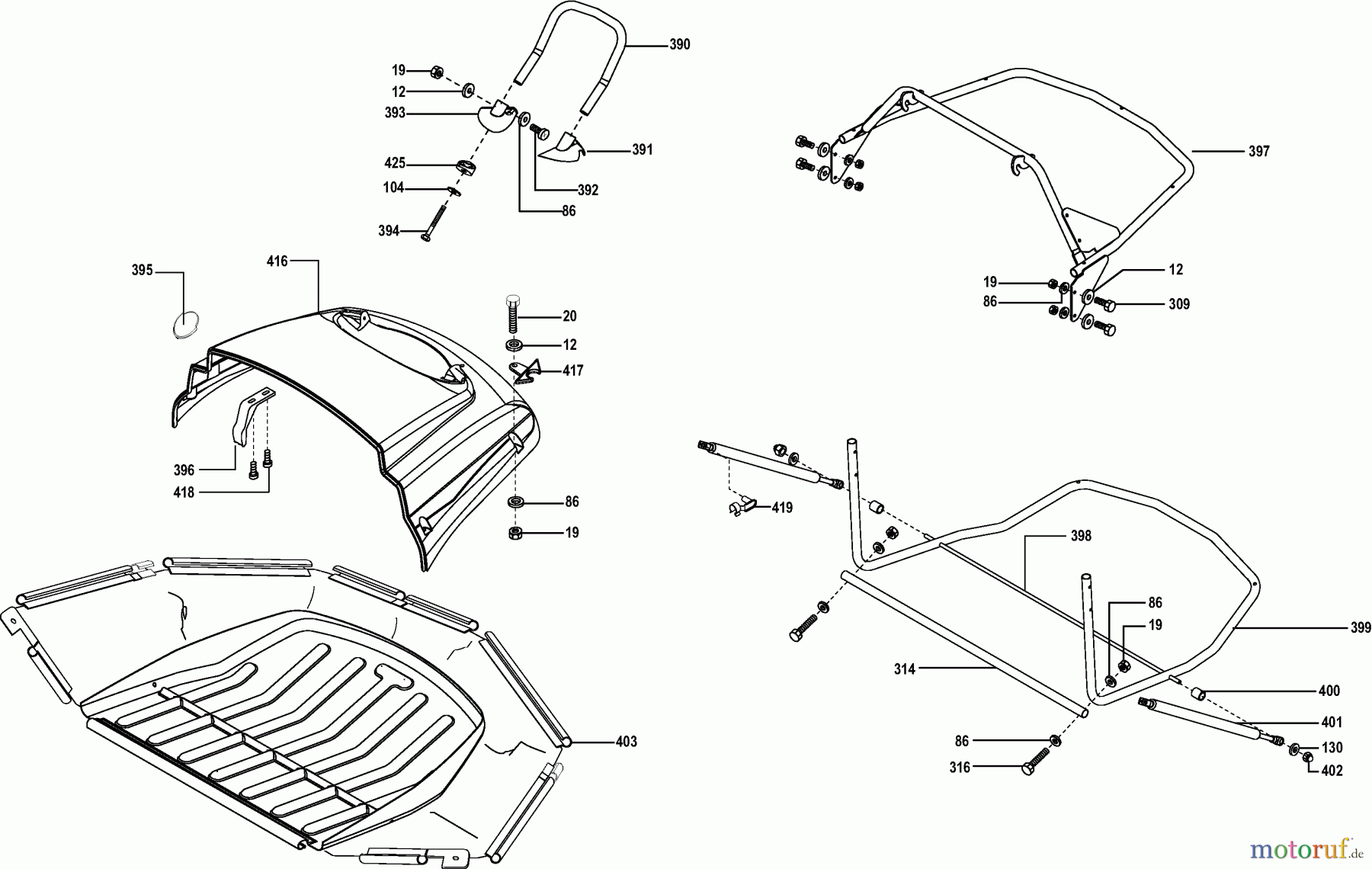  Dolmar Rasentraktoren TM-102.17 H TM-102.17 H (2004) 9  Grasfangsack