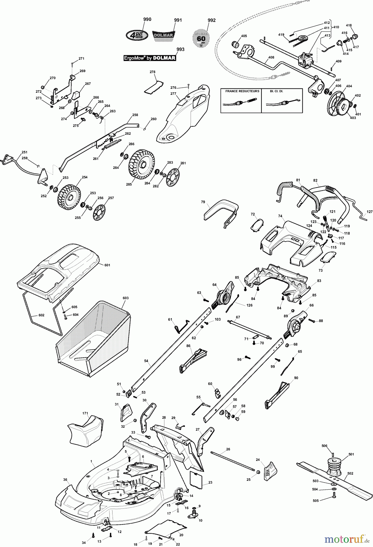  Dolmar Rasenmäher Benzin PM-4860 S PM-4860 S (2008-2010) 11  PM-4860 S