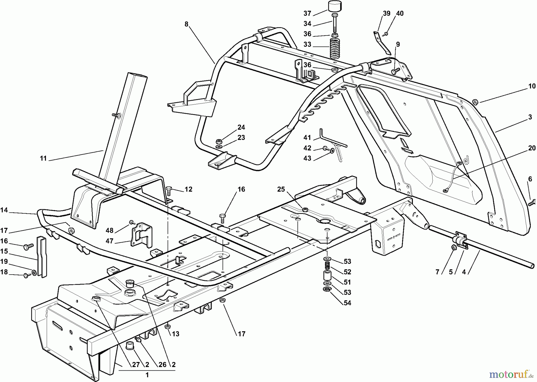  Dolmar Rasentraktoren RM7213H RM-72.13 H (2008) 1  RAHMENSATZ